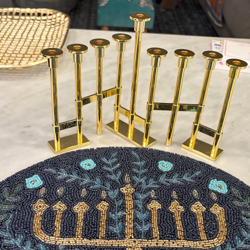 Elegant Gold kate spade Menorah